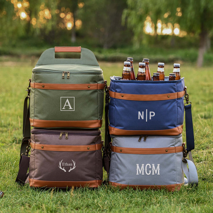 Personalized Cooler Bag, Groomsmen Gift Large Beer Cooler