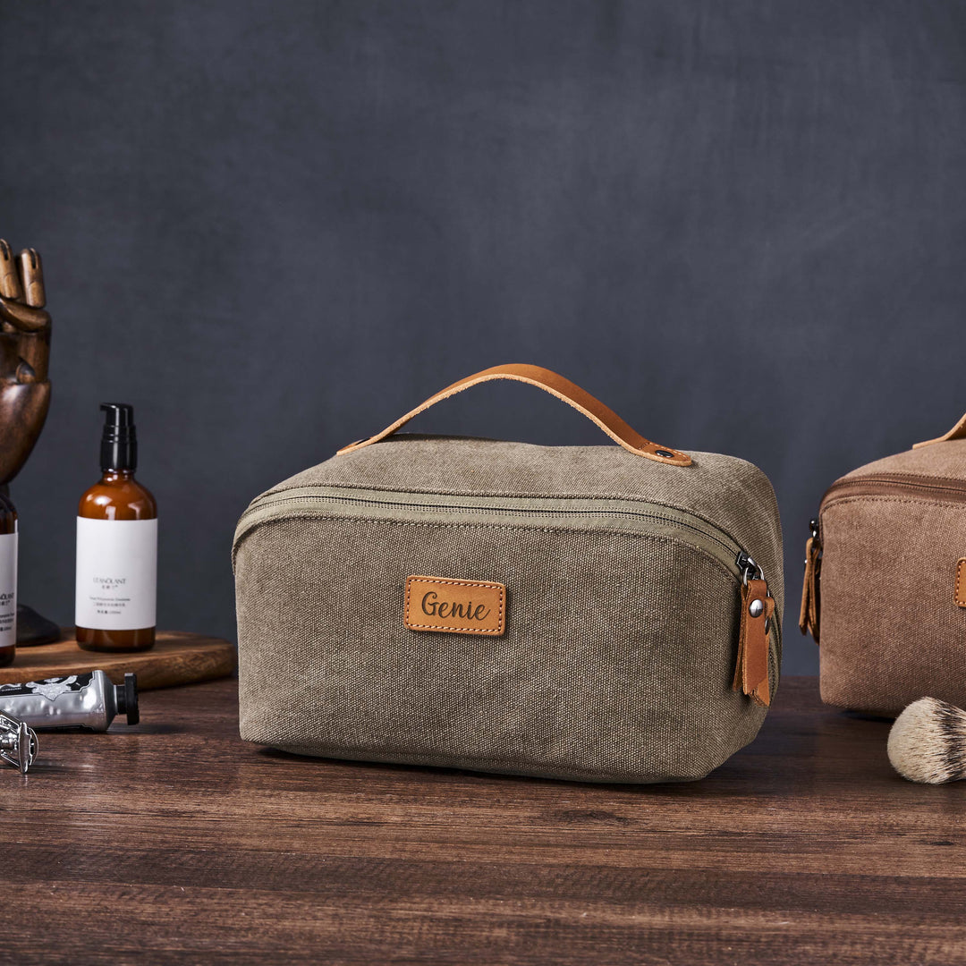 Personalized Canvas Makeup Bag