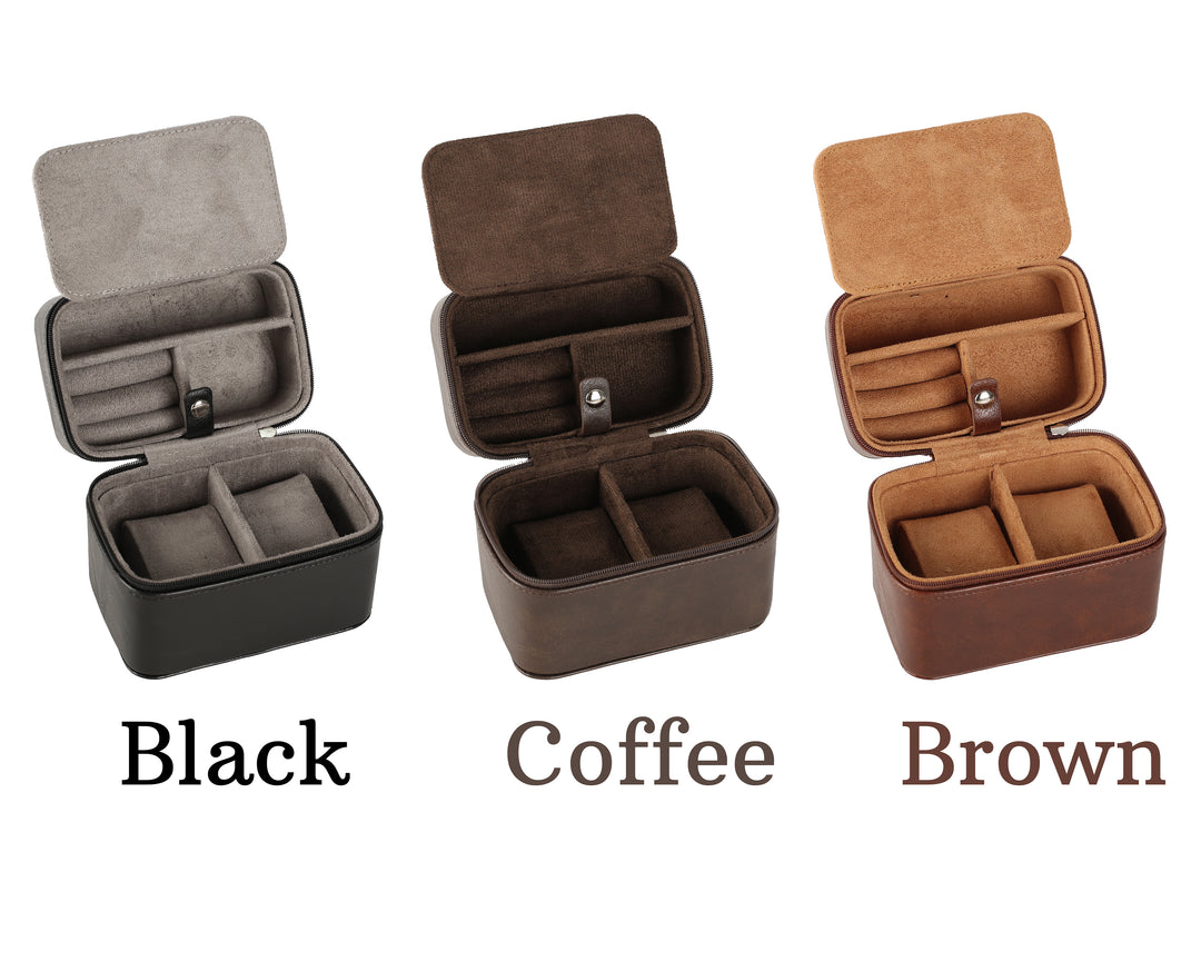 Personalized Leather Watch Box