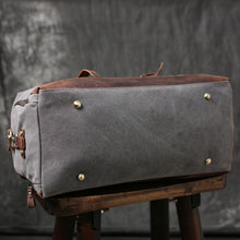 Load image into Gallery viewer, Personalized Duffel Bag Canvas Holdall Vintage Luggage Bag
