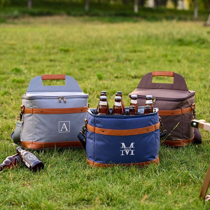 Personalized Cooler Bag, Groomsmen Gift Large Beer Cooler