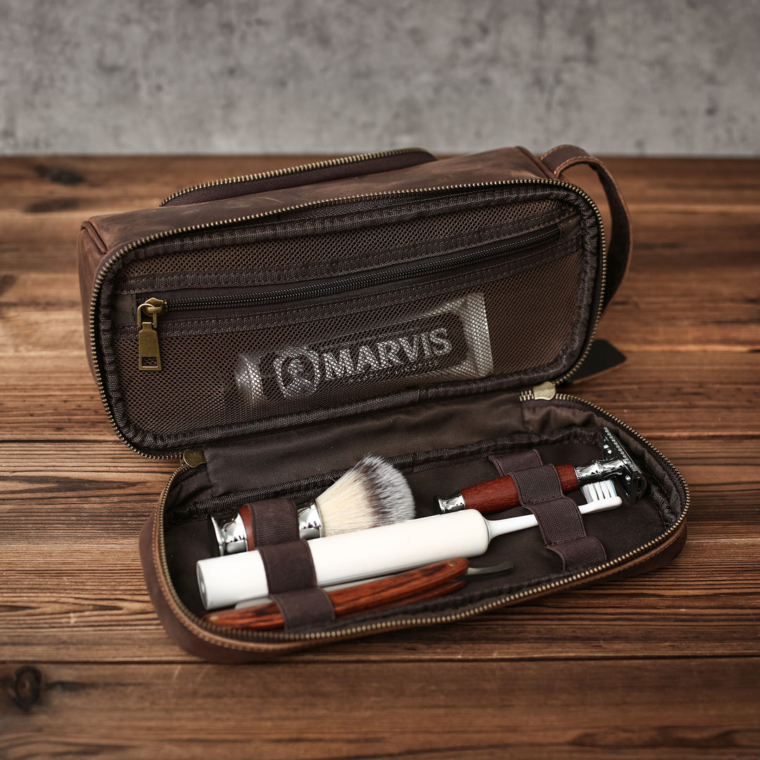 Vegan Leather Dopp Kit Bag Best Men Gift for Him