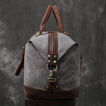 Load image into Gallery viewer, Personalized Duffel Bag Canvas Holdall Vintage Luggage Bag
