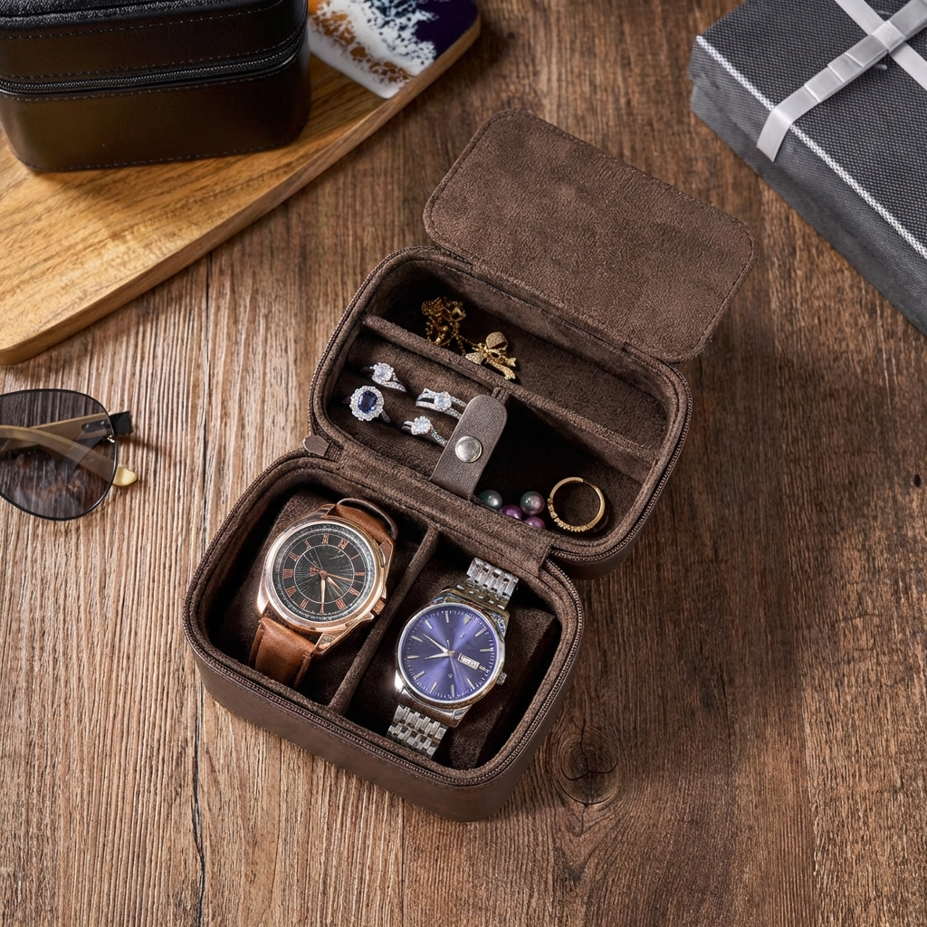 Coffret à montres en cuir personnalisé