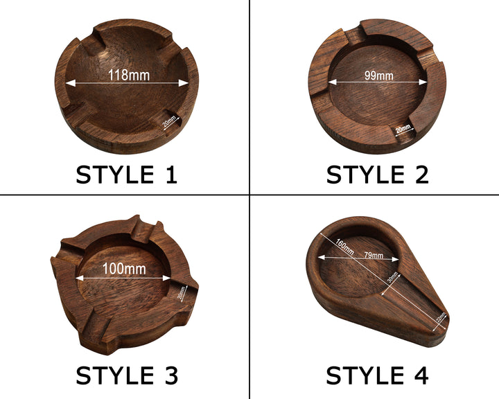 Personalized Engraved Wooden Cigar Ashtray