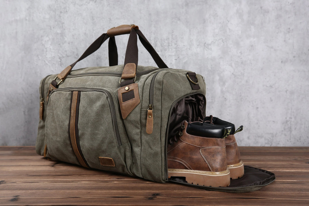 custom travel duffel bags Personalized Travel Duffel Bag Gray / Yes