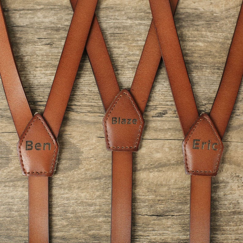 Mens Wedding Leather Suspenders – NaturalLeatherShop