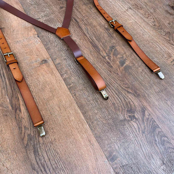 Personalized Men’s Leather Suspenders – NaturalLeatherShop