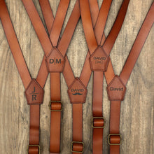 Load image into Gallery viewer, Personalized Mens Suspenders Boys Suspenders Ring Bearer
