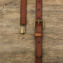 Load image into Gallery viewer, Personalized Gifts Men Suspenders Groomsmen Suspenders Grooms Suspenders Wedding Suspenders Handmade - NaturalLeatherShop
